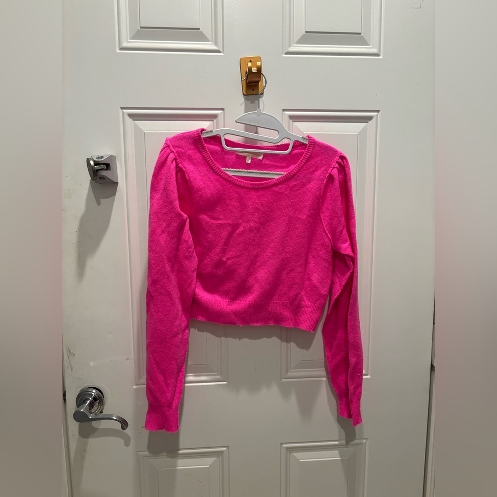 LOVESHACKFANCY Lune Crop Pullover - Picture 2 of 5